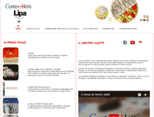 Tablet Screenshot of centroaletti.com